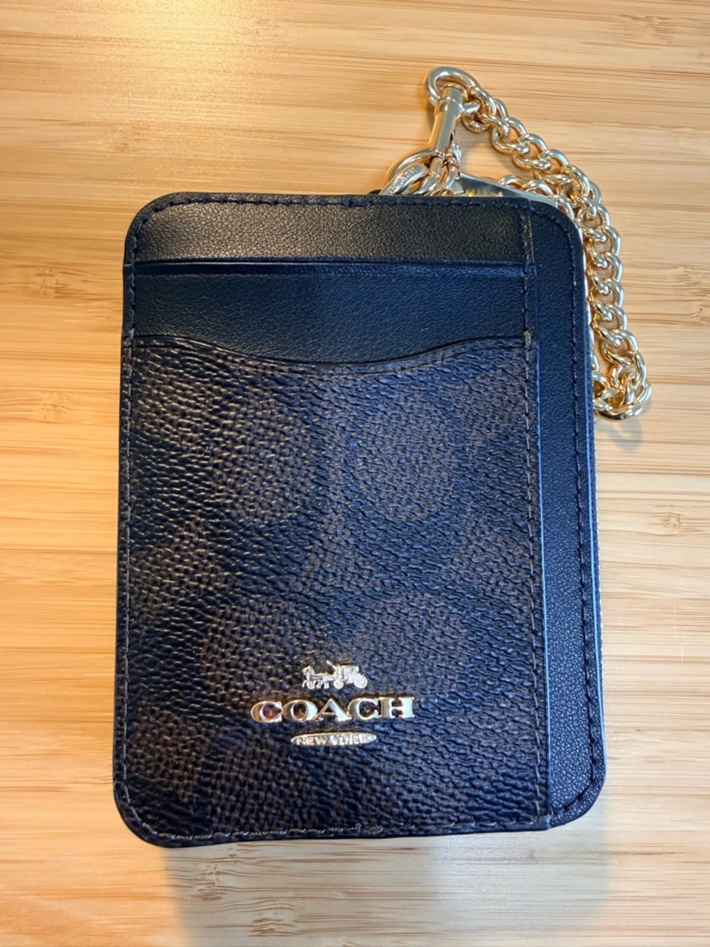 Coach Zip Card Case In Signature Canvas